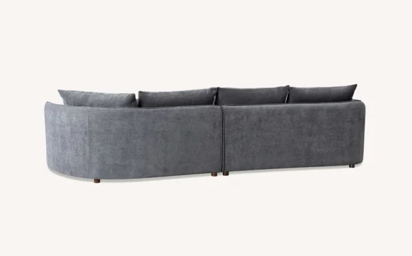 Aluxo Rubin Corner Chaise in Charcoal Boucle - Image 7