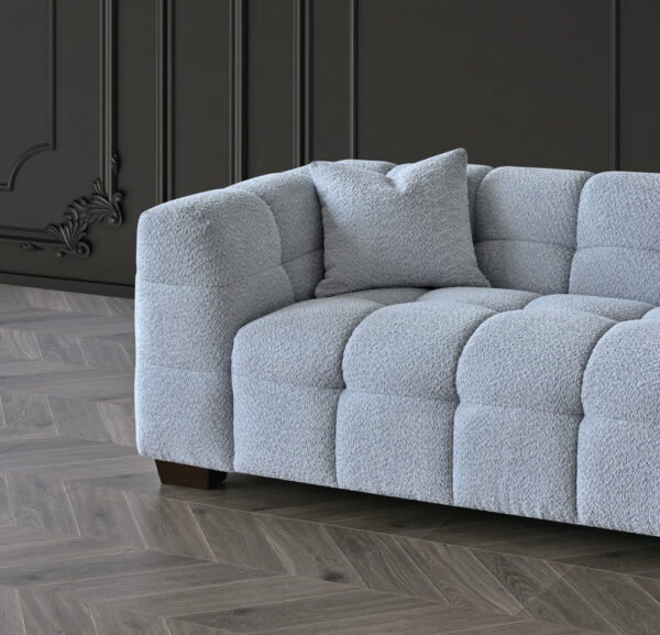 Aluxo Tribeca Sofa 4 seater in Pearl Boucle Fabric - Image 2