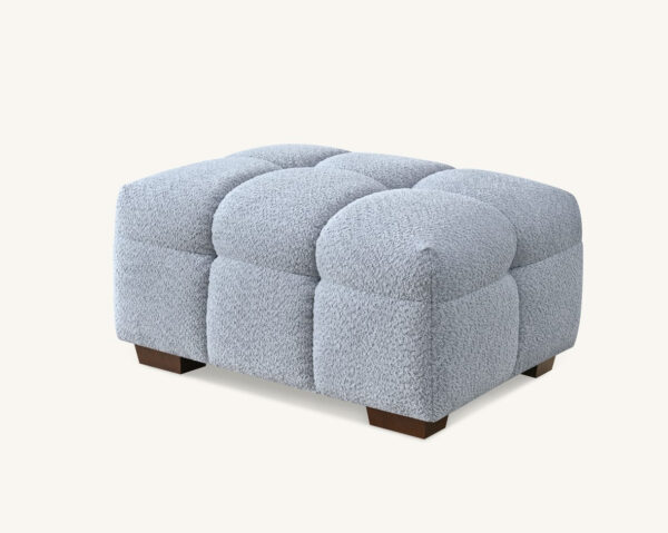 Aluxo Tribeca Sofa chair and stool in Pearl Boucle Fabric - Image 4