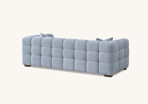 Aluxo Tribeca 3 Seater Sofa in Pearl Boucle Fabric - Image 3