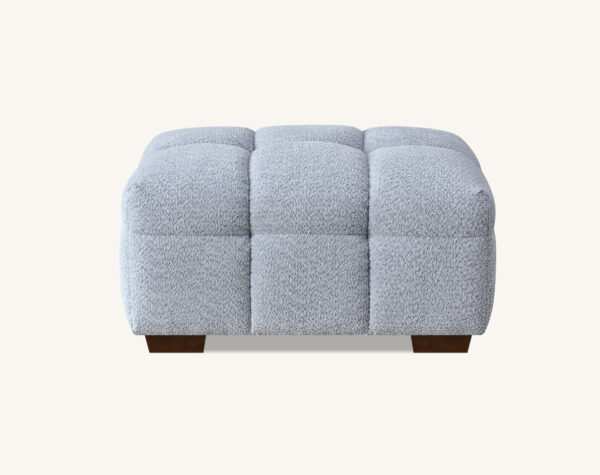 Aluxo Tribeca Sofa chair and stool in Pearl Boucle Fabric - Image 5