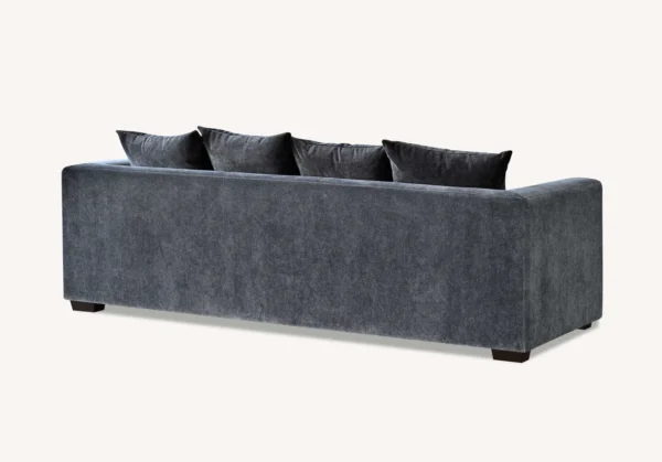 Aluxo Gramercy 3 Seater in Steel Velvet - Image 4