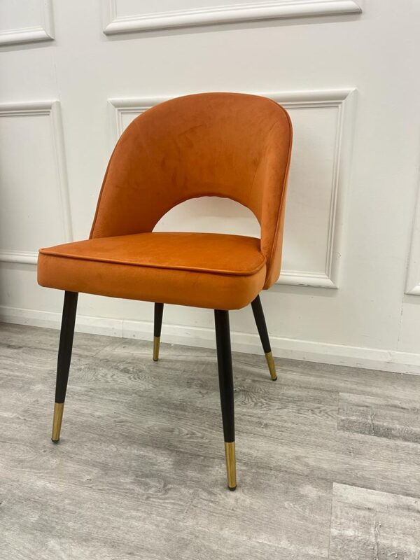 Astra Dining Chair Rust Velvet - Image 2