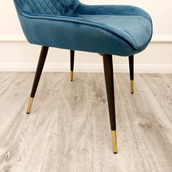 Luna Velvet Dining Chair - ALL COLOURS - Image 10